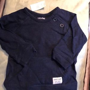 NWT baby gap spring shirt, adorable, navy 6-12 mon